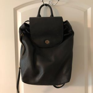 Tory Burch leather backpack like new